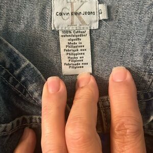 Vintage overalls ankle length short .